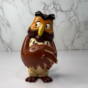 Disney Winnie the Pooh‎ Wise Old Owl Plastic Figurine - 3" Tall Toy